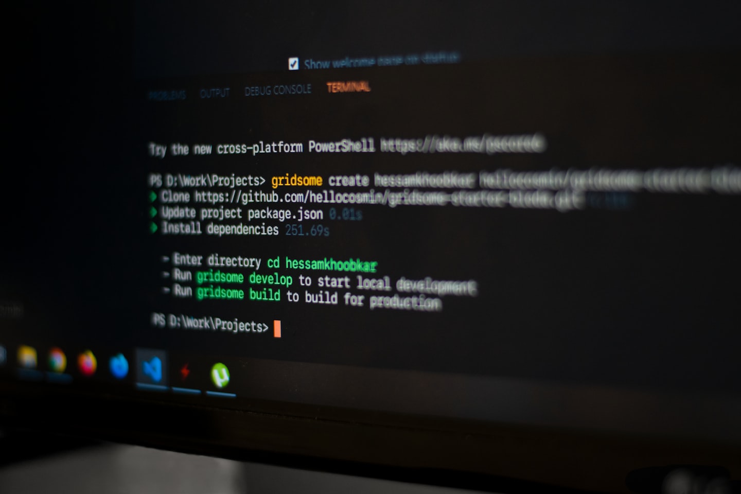 Computer monitor displaying lines of software programming code.